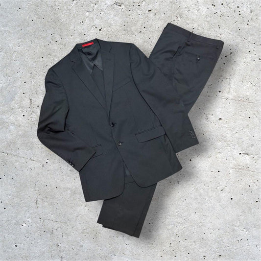 Suit Setup Striped Formal Commuting Black Vintage