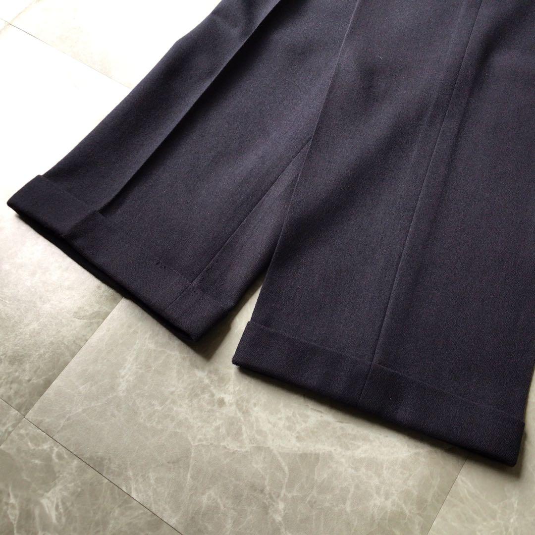 90s vintage double suit setup navy 3B mode ceremony