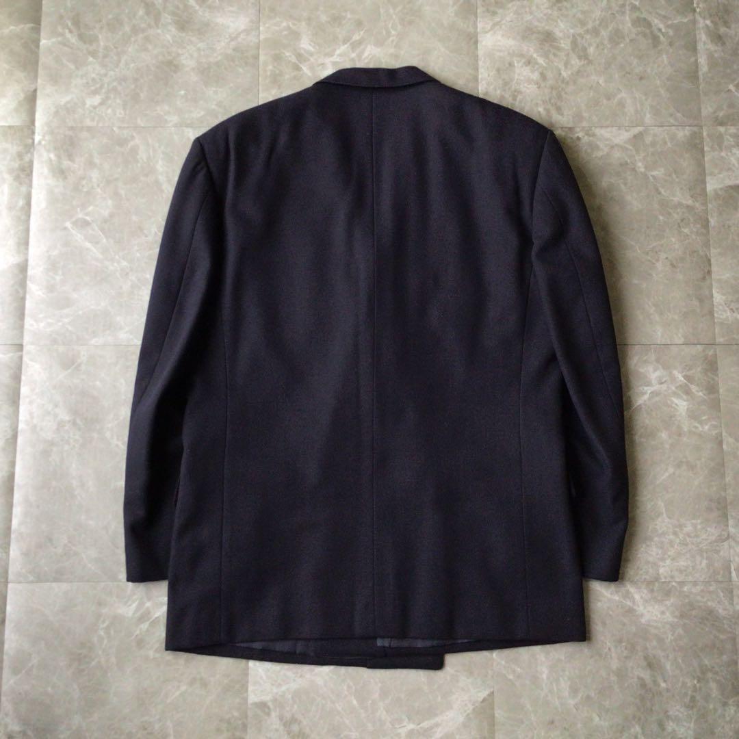 90s vintage double suit setup navy 3B mode ceremony