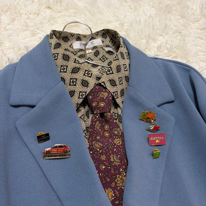 [4-piece set] Styled Dior double set tie pins