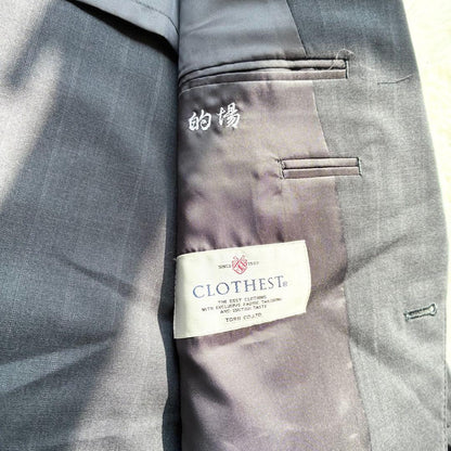 A566 Striped Suit Setup Unlined Gray Spring/Summer Commuting AB3