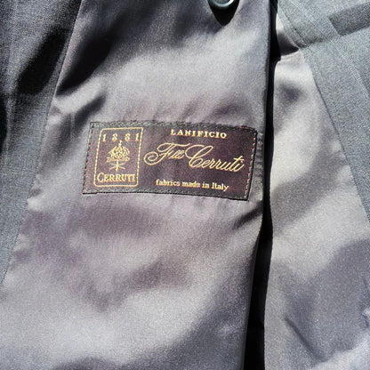 A566 Striped Suit Setup Unlined Gray Spring/Summer Commuting AB3