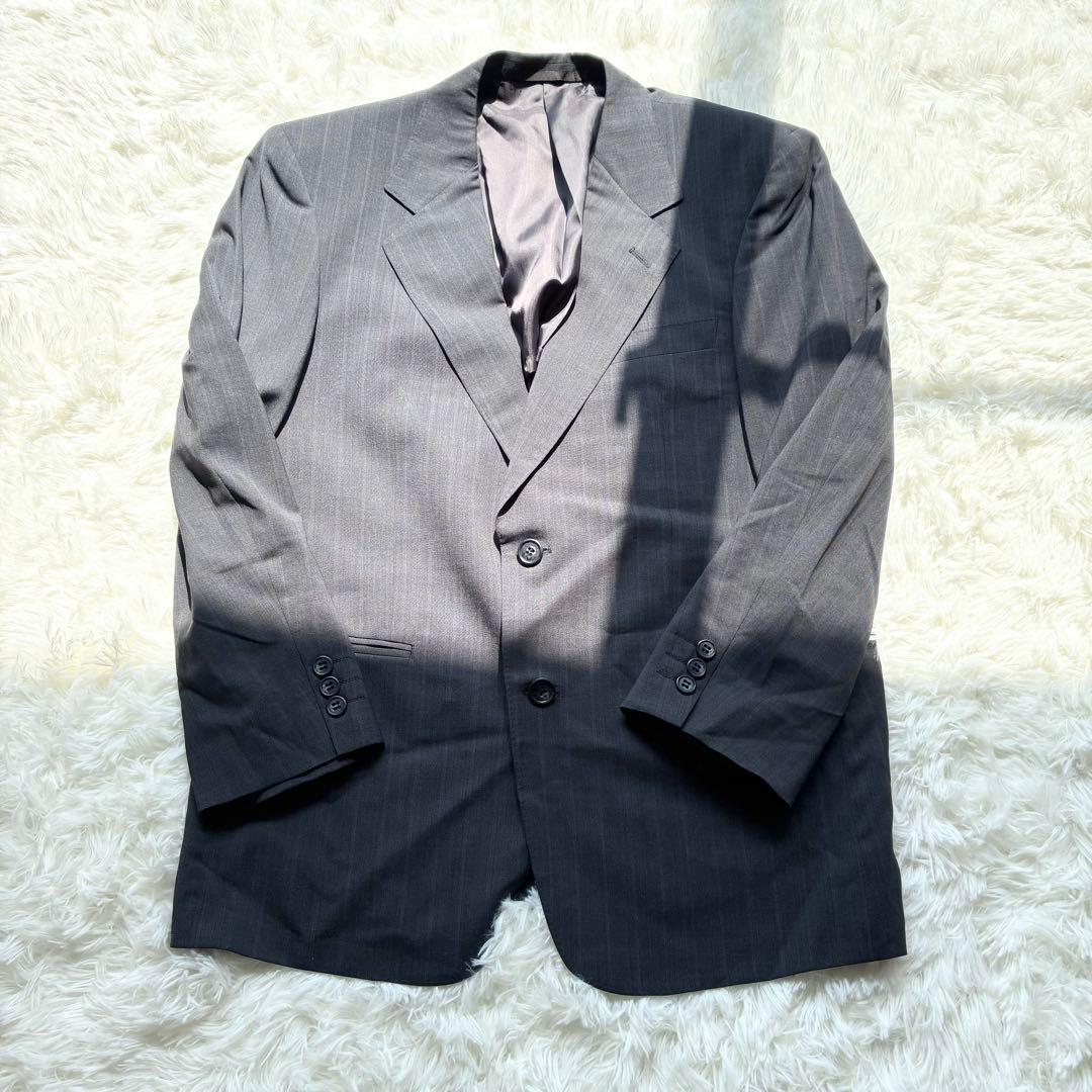 A566 Striped Suit Setup Unlined Gray Spring/Summer Commuting AB3