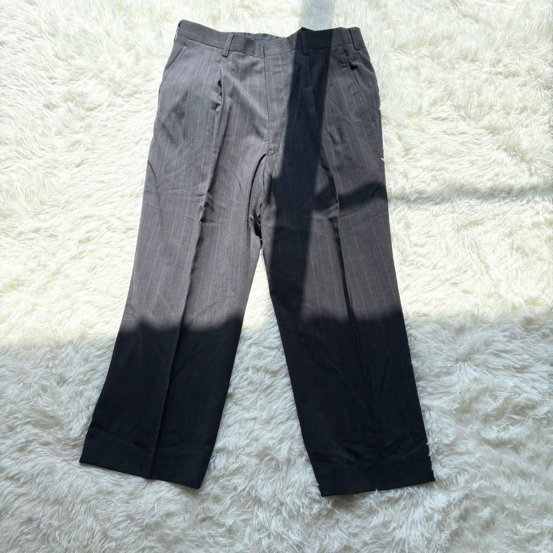 A566 Striped Suit Setup Unlined Gray Spring/Summer Commuting AB3