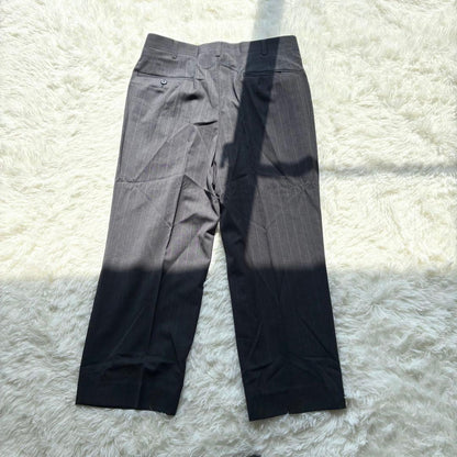 A566 Striped Suit Setup Unlined Gray Spring/Summer Commuting AB3