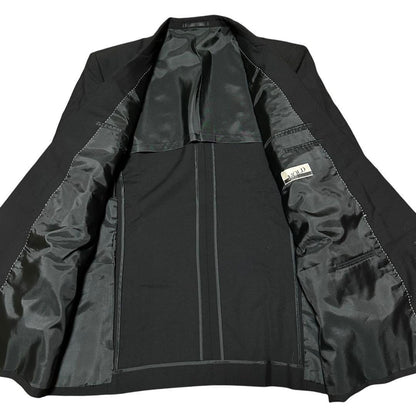 Double Suit Setup Black Formal Casual Wool Mourning Clothes Black L