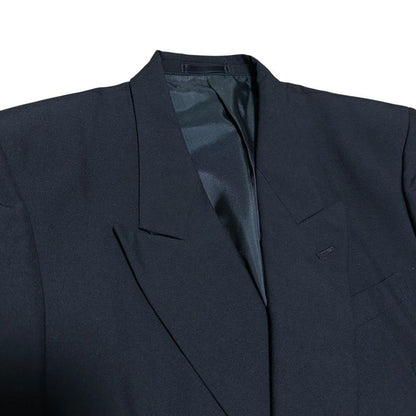 Double Suit Setup Black Formal Casual Wool Mourning Clothes Black L