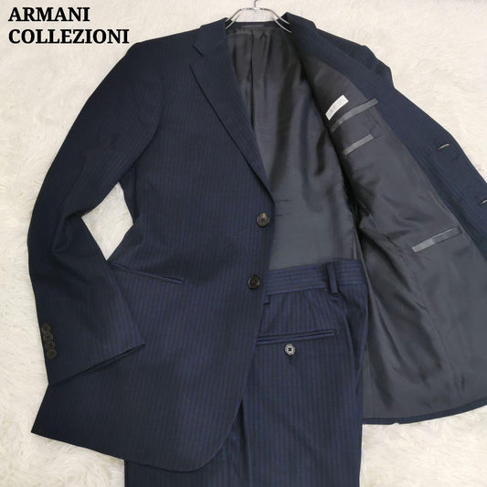 Armani Collezzoni Super 150S' Navy Stripe L equivalent