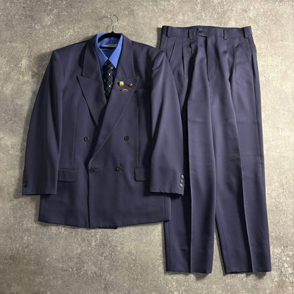 [VINTAGE] Setup double suit purple finest wool