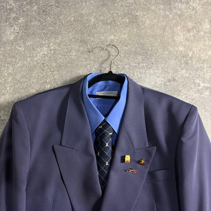 [VINTAGE] Setup double suit purple finest wool