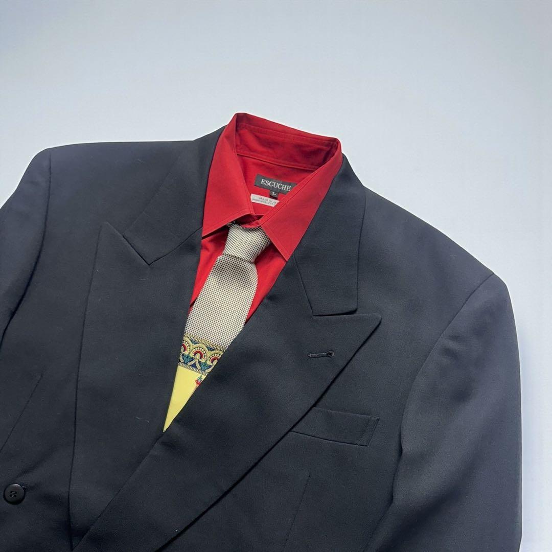 Vintage double-breasted suit set-up ceremonial occasion L