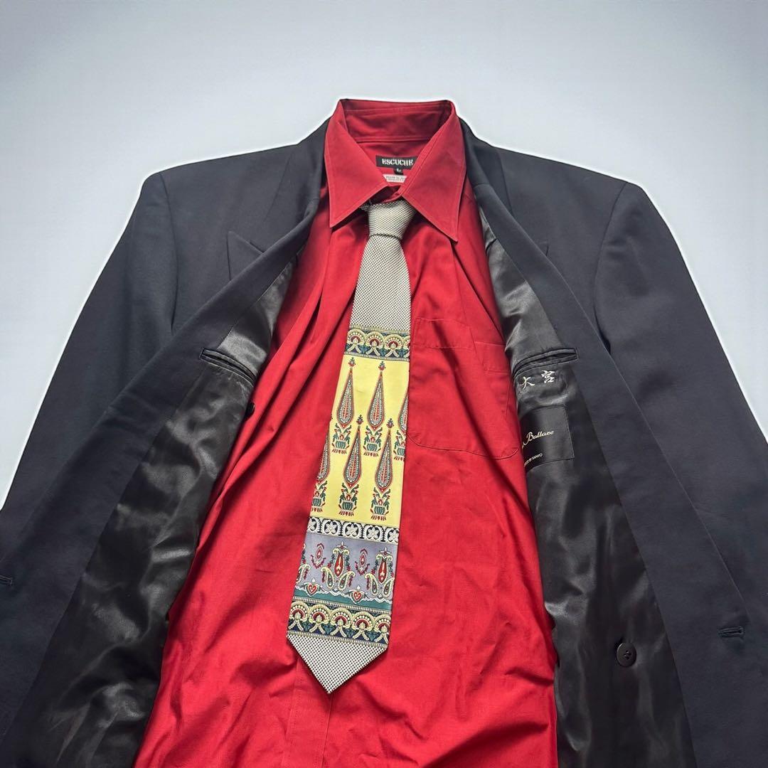 Vintage double-breasted suit set-up ceremonial occasion L