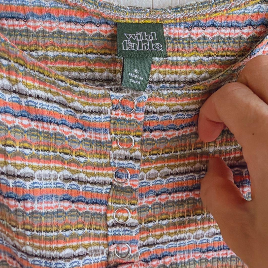 Wild Fable striped bodysuit XL