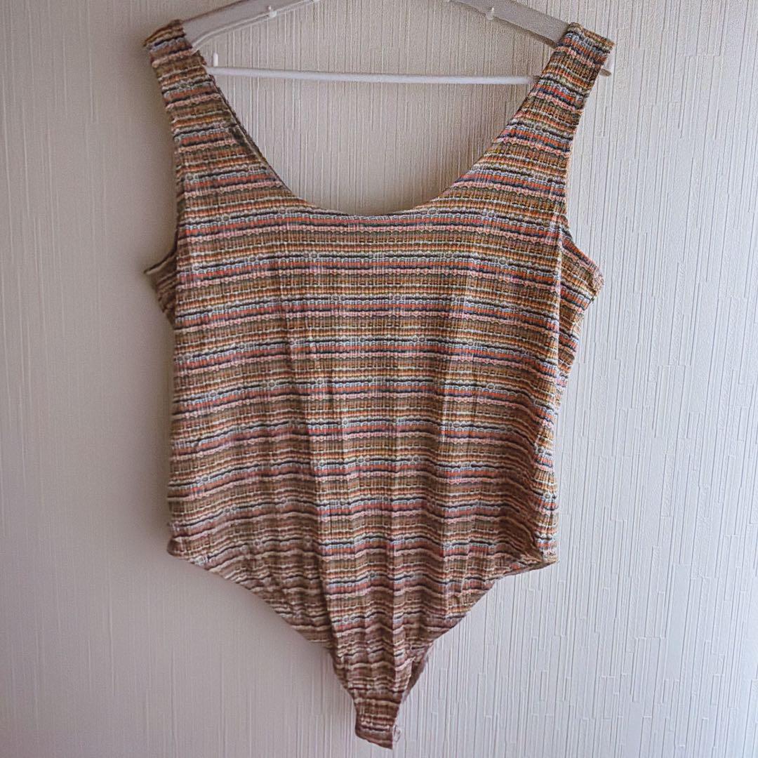 Wild Fable striped bodysuit XL