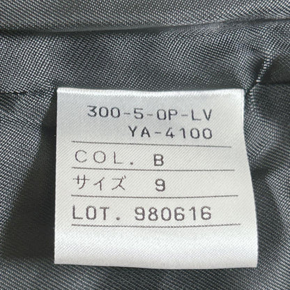 Good Condition Ceremony Dress Skirt Long Sleeve Shoulder Pad 9 Black Stretch