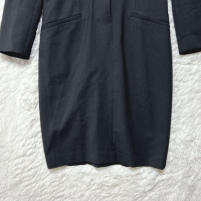 Good Condition Ceremony Dress Skirt Long Sleeve Shoulder Pad 9 Black Stretch