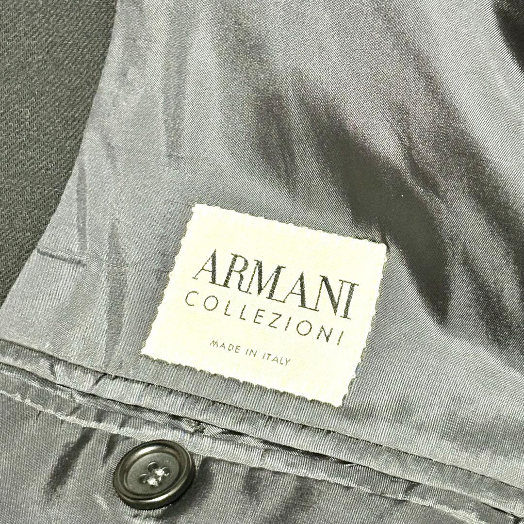 Armani Rezzoni Suit Setup Wool Black Made in Italy XL