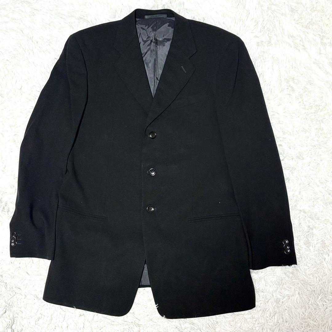 Armani Rezzoni Suit Setup Wool Black Made in Italy XL