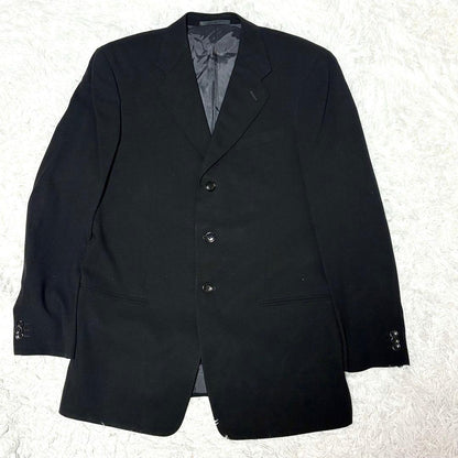 Armani Rezzoni Suit Setup Wool Black Made in Italy XL