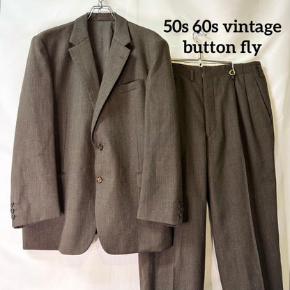 50s 60s vintage suits button fly rockabilly extra thick