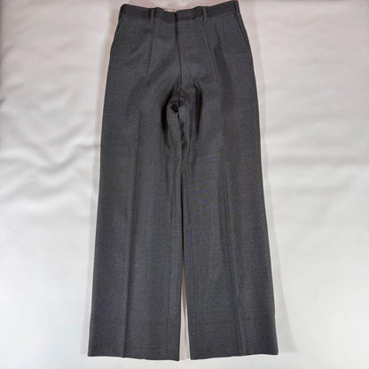 Silver Button Burberry's Double Suit Gray Wool Vintage Sanyo Shokai