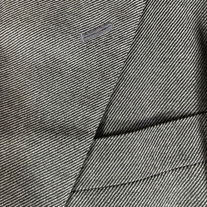 Silver Button Burberry's Double Suit Gray Wool Vintage Sanyo Shokai