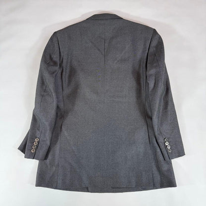 Silver Button Burberry's Double Suit Gray Wool Vintage Sanyo Shokai
