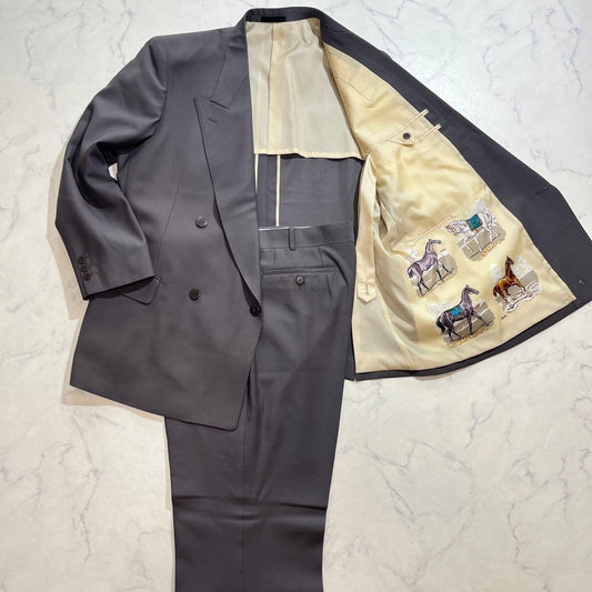 MARIOVALENTINO Suit Setup Gray Brown Vintage