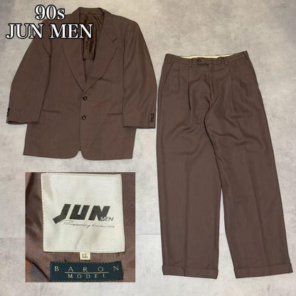 90s Good Color◎ JUN MEN SETUP Color Suit DM1256