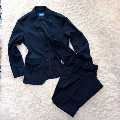 WWS Tailored Jacket Pants Setup Navy Travel Jacket