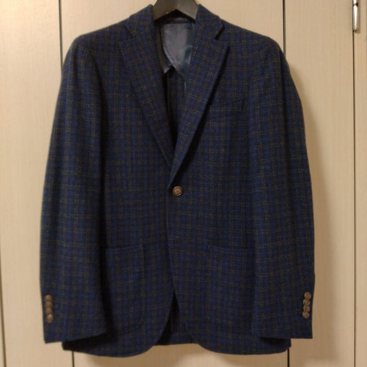 "Unused" HILTON x Ring Jacket S Navy Check