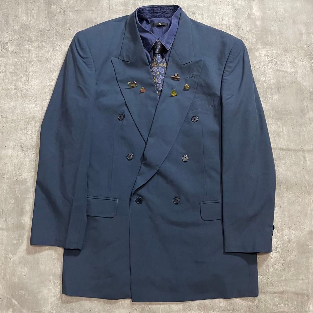 5-piece set✨ Yves Saint Laurent Setup Suit Tie Shirt Coming of Age Ceremony Blue
