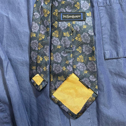 5-piece set✨ Yves Saint Laurent Setup Suit Tie Shirt Coming of Age Ceremony Blue