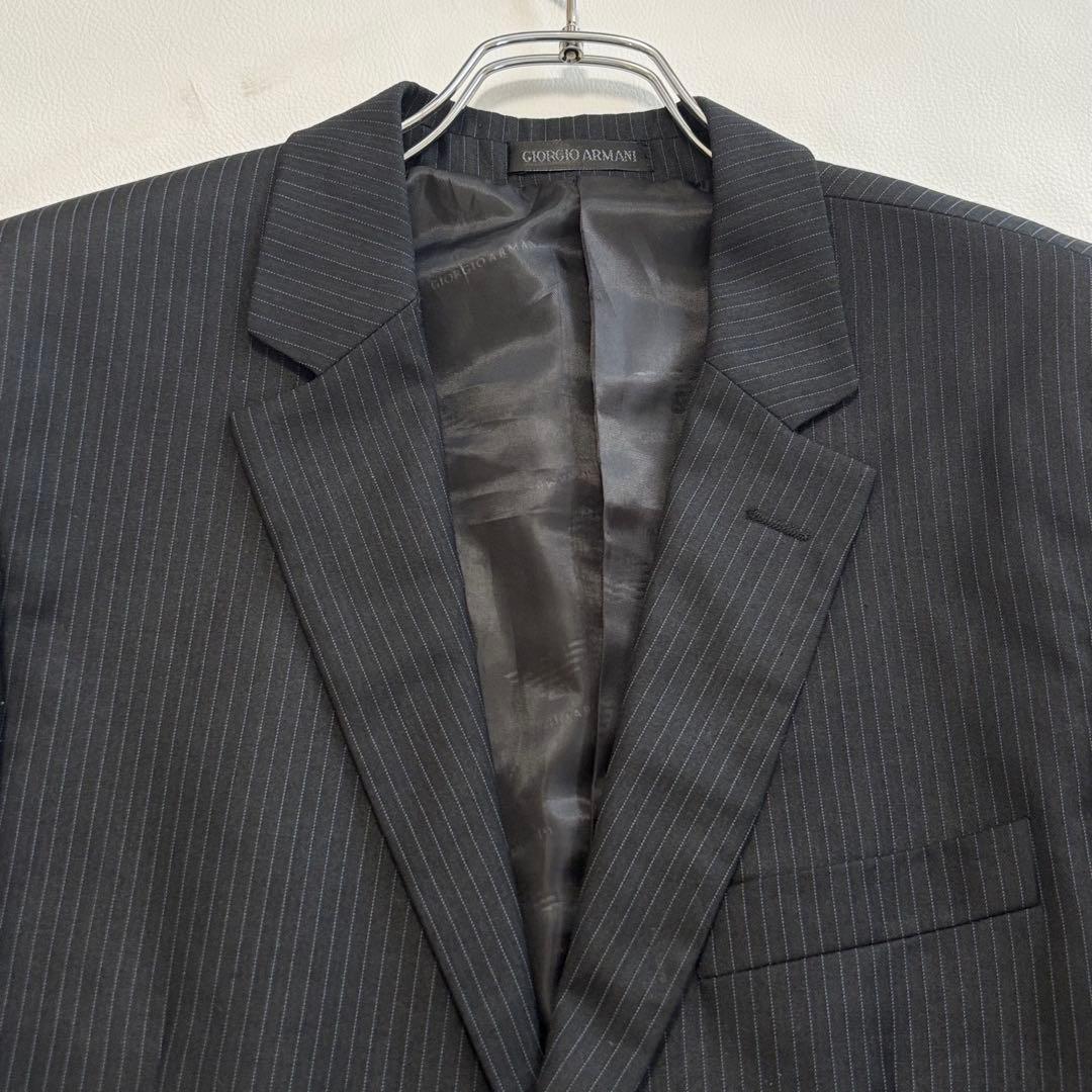 Giorgio Armani Recorezzoni Suit Setup Striped Black M