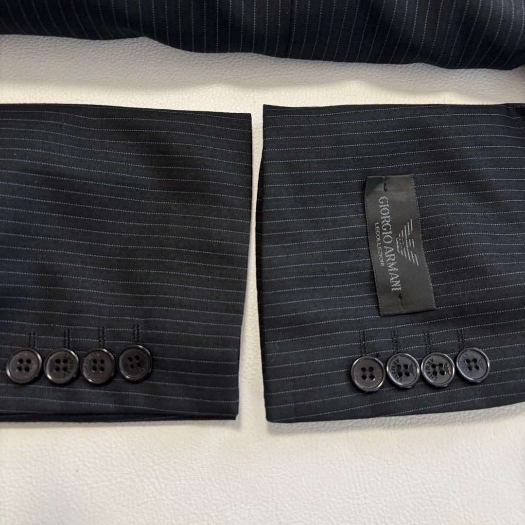 Giorgio Armani Recorezzoni Suit Setup Striped Black M