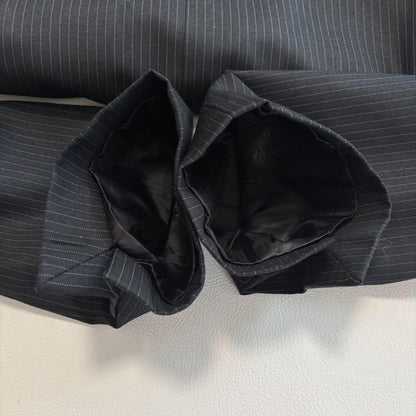 Giorgio Armani Recorezzoni Suit Setup Striped Black M