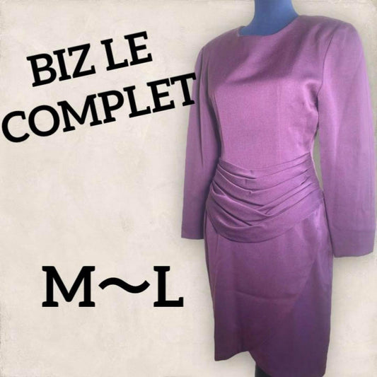 Dress M~L Vintage Elegant Good Condition Purple
