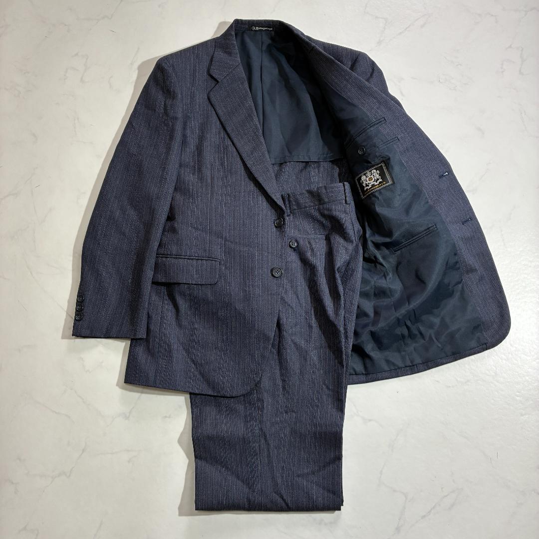 80s Vintage Japanese Wool Suit M (E181)