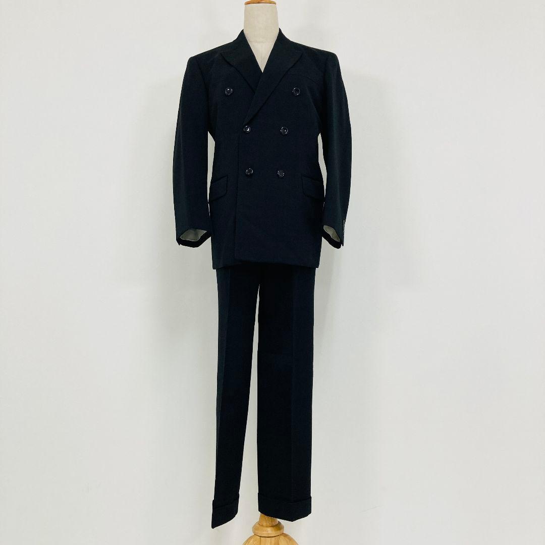 Good Condition Made in England B.V. Nixon & CO Double Setup Suit Black