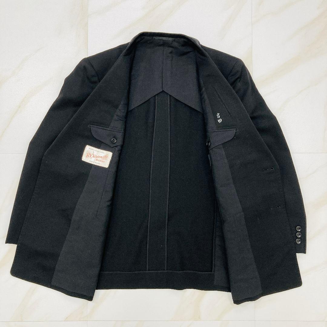 Good Condition Made in England B.V. Nixon & CO Double Setup Suit Black