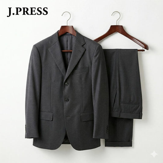 Good Condition Y2K J.PRESS Spring/Summer Setup Suit Made in Japan Gray M YA5