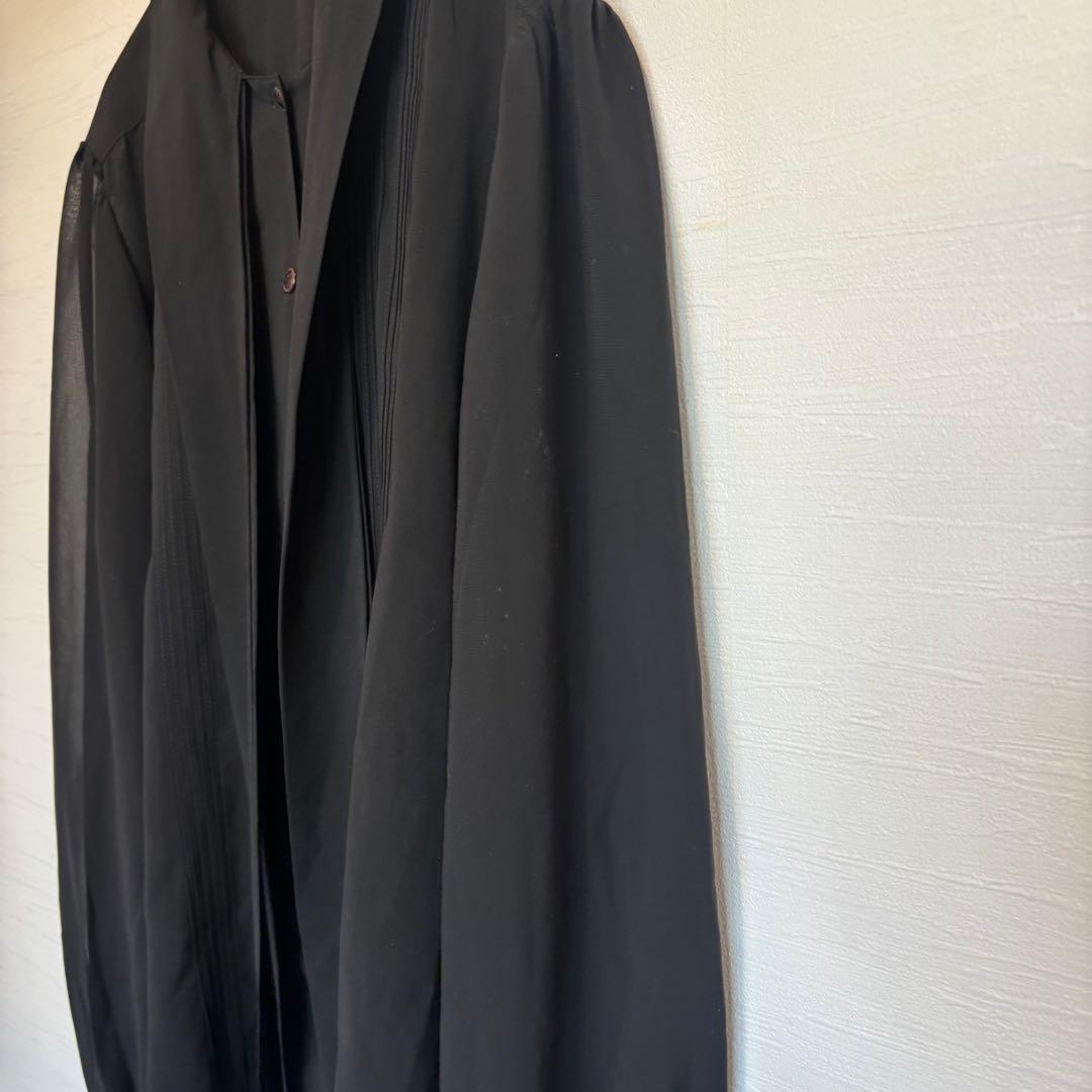 [Tokyo Igin] Bowtie Chiffon Blouse Pintuck No. 11 L Black Ceremonial Occasions