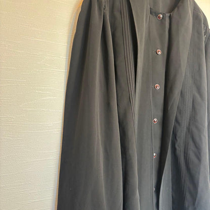 [Tokyo Igin] Bowtie Chiffon Blouse Pintuck No. 11 L Black Ceremonial Occasions
