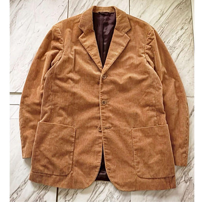00s armani collezioni corduroy tailored jacket
