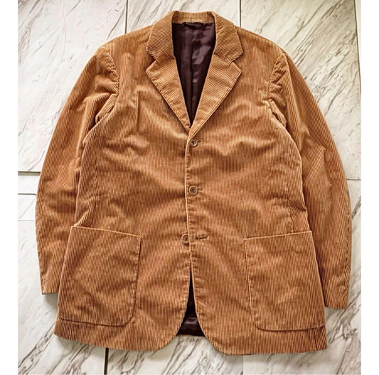 00s armani collezioni corduroy tailored jacket