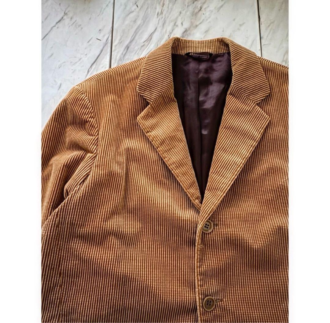 00s armani collezioni corduroy tailored jacket