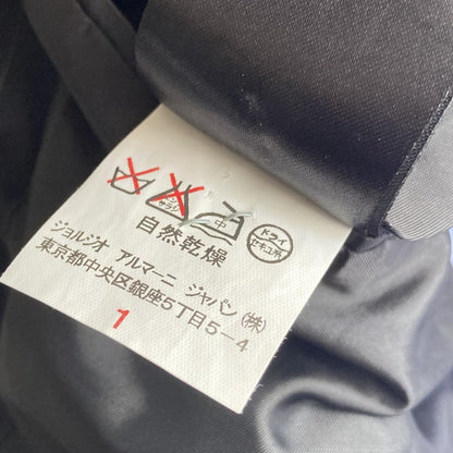 44 [Highest quality over 600,000 yen] Giorgio Armani black tag stretch stripe suit