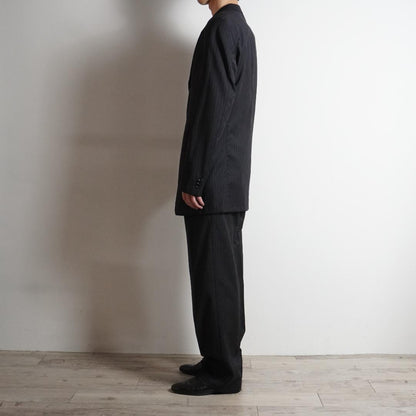 ARMANI COLLEZIONI Single Suit Striped Pattern Black/OW110