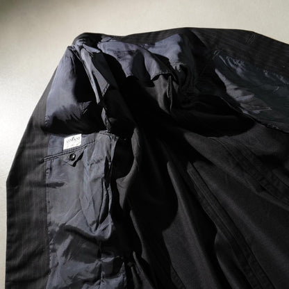 ARMANI COLLEZIONI Single Suit Striped Pattern Black/OW110