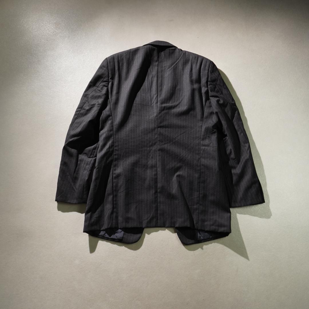 ARMANI COLLEZIONI Single Suit Striped Pattern Black/OW110